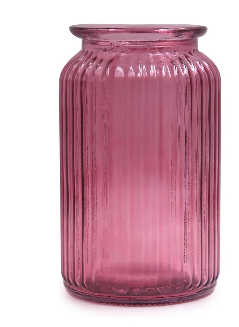 مزهرية زجاجية أنيقة من FFD مزهرية زجاجية بتصميم فريد من نوعه وعاء زهور ديكور لطيف وواضح مزهرية زجاجية لتزيين المنزل وغرفة المعيشة - Image 5