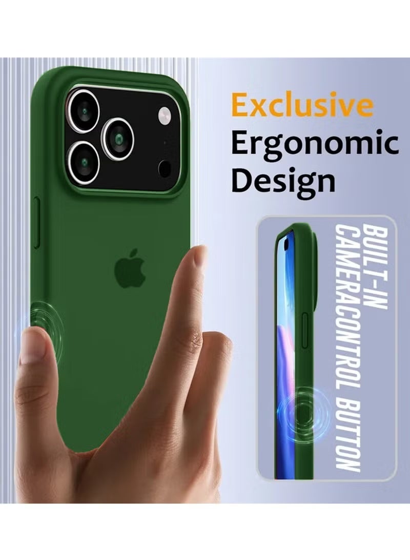 iPhone 17 Pro Case Liquid Soft Silicone iPhone 17 Pro Cover Anti Scratch with Inside Microfiber Lining Shockproof Protective Phone Case for iPhone 17 Pro 6.3 inch - Image 5