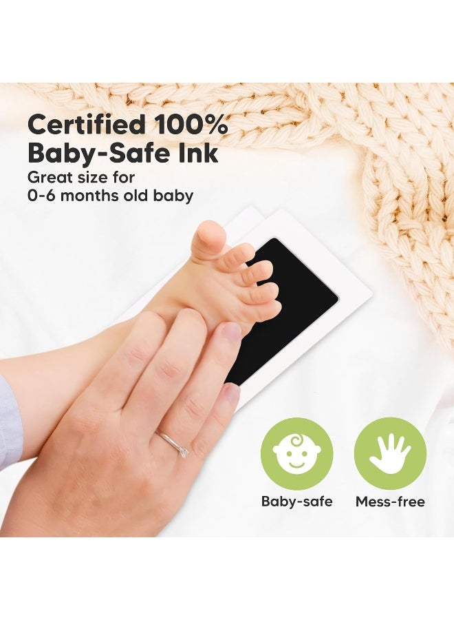 KeaBabies 4-Pack Inkless Baby Hand and Footprint Kit - Mess Free Ink Pad for Newborn Keepsake, Dog Nose & Paw Print Kit, Clean Touch Ink Pad for Halloween Footprints Craft, Ideal New Mom Gifts (Jet/Navy) - Image 4