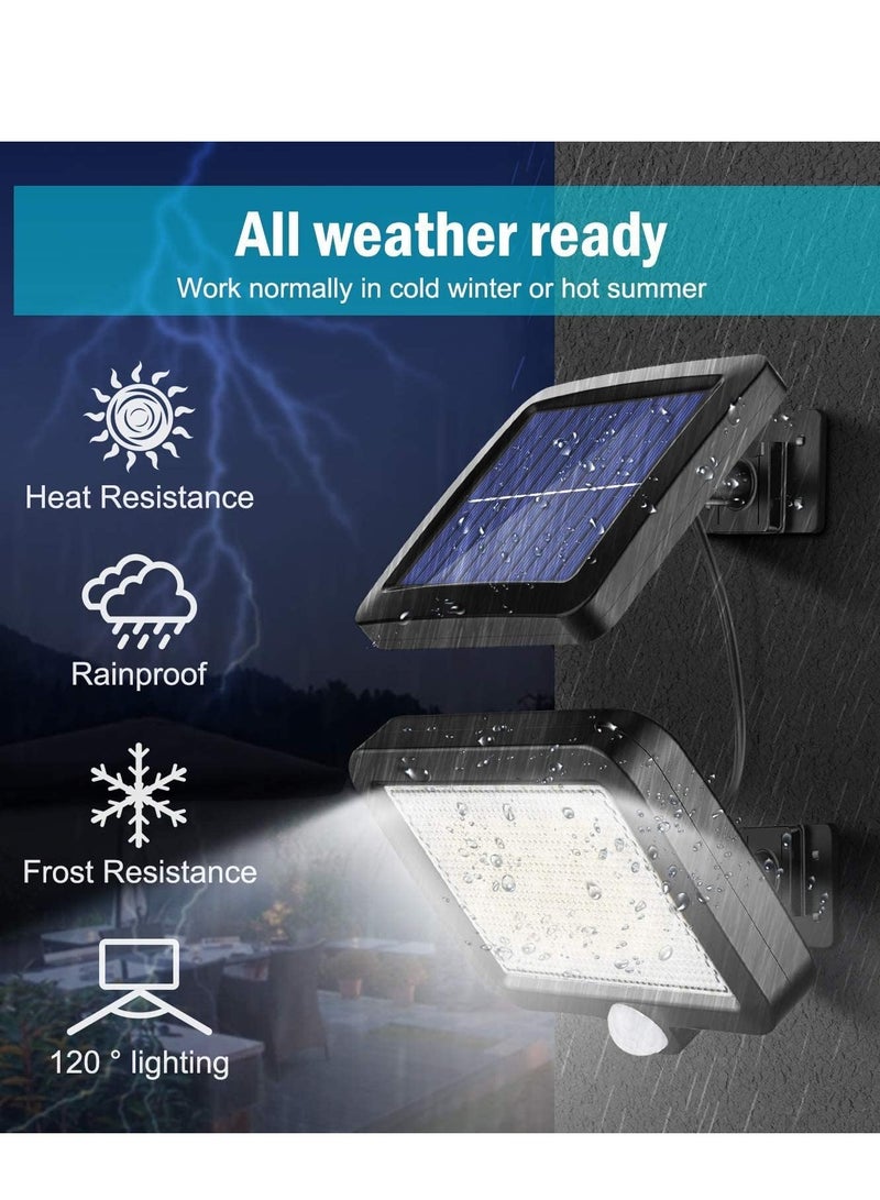 Generic LED Solar Flood Light Solar Light Outdoor 56 LED Solar Light Outside with Motion Detector Ip65 Waterproof 120 Lighting Angle Solar Wall Light for Gardenwith 16.5ft Cable  - Image 5