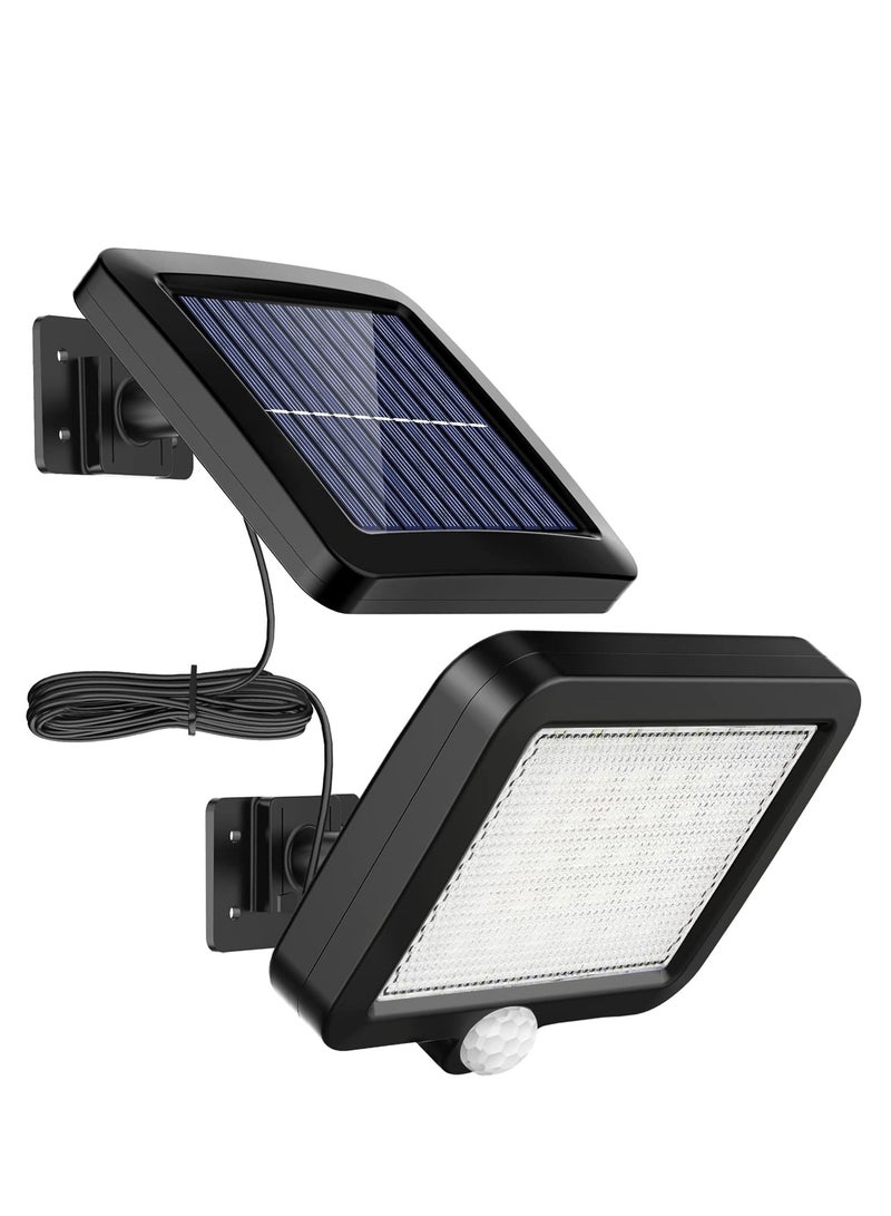 Generic LED Solar Flood Light Solar Light Outdoor 56 LED Solar Light Outside with Motion Detector Ip65 Waterproof 120 Lighting Angle Solar Wall Light for Gardenwith 16.5ft Cable  - Image 1