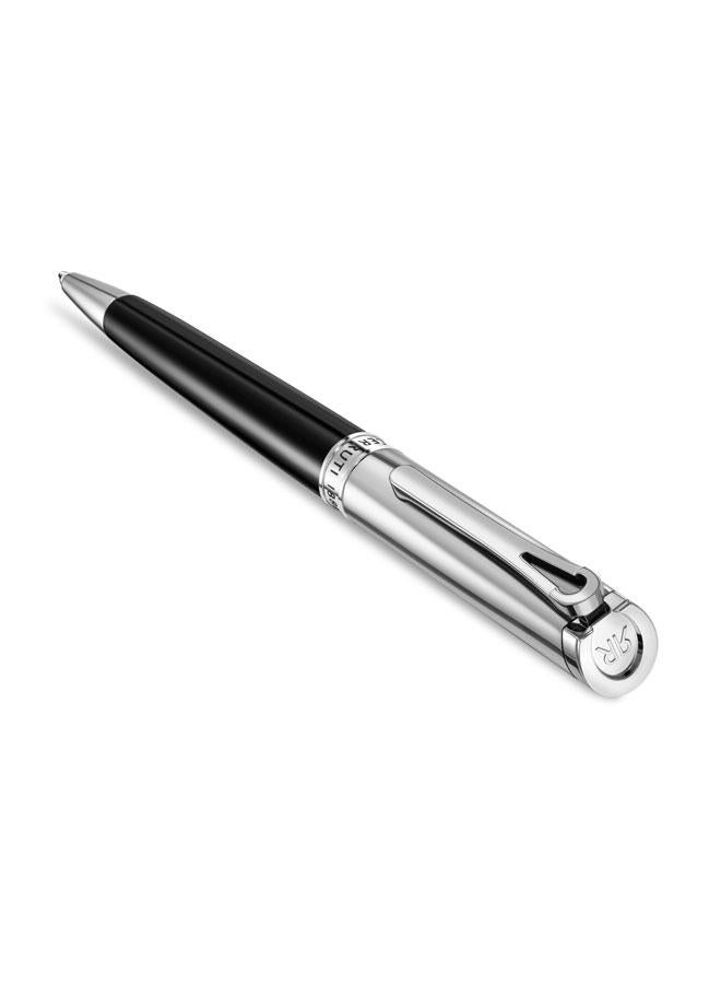 CERRUTI 1881 Black Silver Ballpoint Pen Elegant Design - Image 2