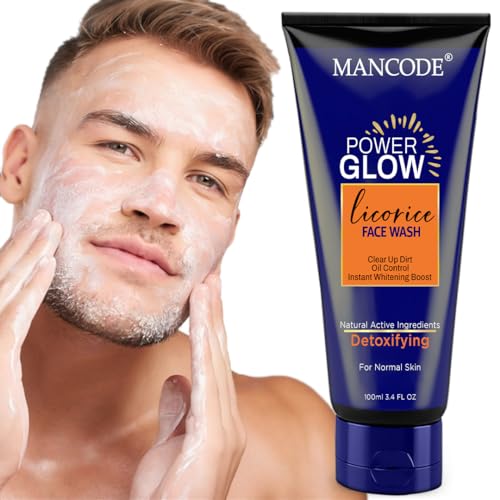 MAN CODE Mancode Power Glow Face Wash & Power Glow Scrub Combo for Men, Deep Cleanse & Exfoliate, Boosts Radiance & Reduces Blackheads, 100ml Each| Pack of 2 - Image 2