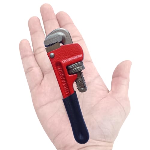 PANSHIYON 6 Inch Small Pipe Wrench, Straight Adjustable Mini Pipe Wrench Heavy Duty for Tight Spaces - Image 1