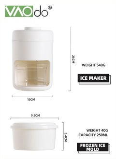 VAOdo 2PCS Ice Shaver and Snow Cone Machine Premium Portable Ice Crusher and Shaved Ice Machine with Free Ice Cube Trays BPA Free  - Image 3