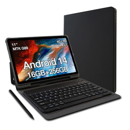 AGM P2 Android 14 Tablet with Gemini AI 11 Inch 90Hz FHD IPS DisplayWidevine L1 MTK G99 Processor 16GB RAM 256GB ROM 2TB TF 50MP8MP 5G WiFiBTGPSGMS 12H Battery Keyboard Pen Included - Image 1
