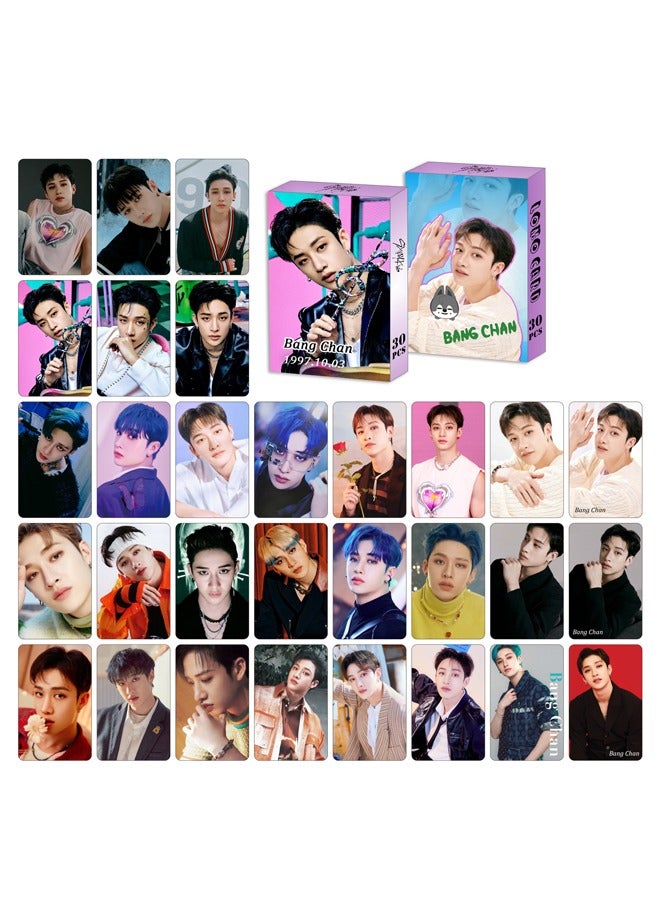 NIBEMINENT 30-Piece Stray Kids Bang Chan Personal Cards - Image 2
