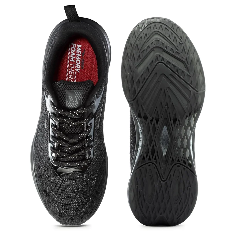 أسيان ASIAN Black Running Shoes for Men