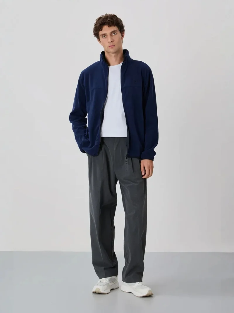 تومي لايف TOMMY Men's Plush Zip-Front Sweatshirt