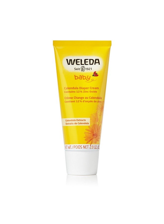Weleda كريم حفاضات ويليدا للأطفال، 2.8 أونصة سائلة، حماية غنية بالنباتات مع كاليندولا، بابونج، زيت لوز حلو، لانوولين وأكسيد الزنك - Image 1