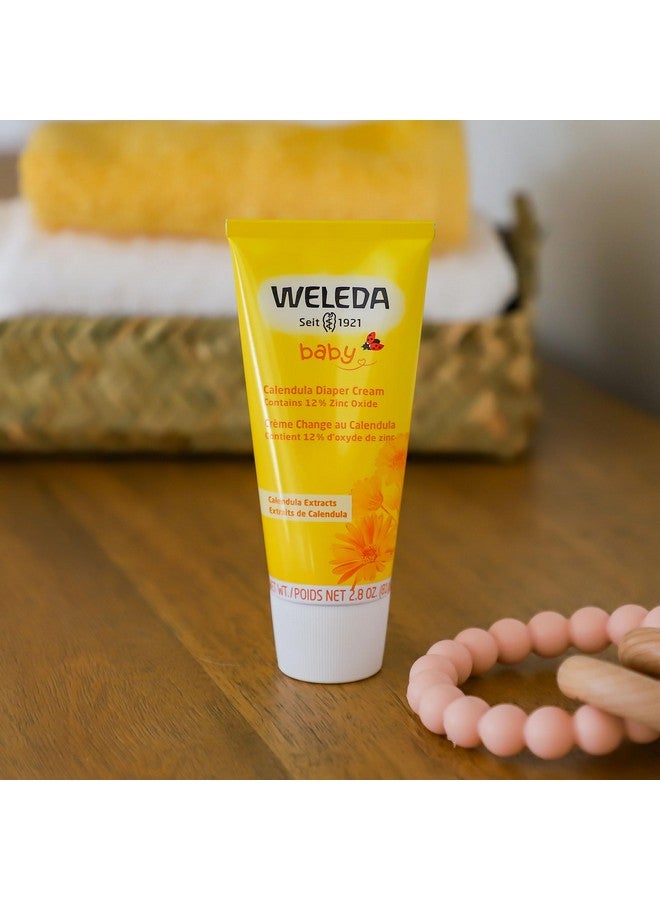Weleda كريم حفاضات ويليدا للأطفال، 2.8 أونصة سائلة، حماية غنية بالنباتات مع كاليندولا، بابونج، زيت لوز حلو، لانوولين وأكسيد الزنك - Image 2