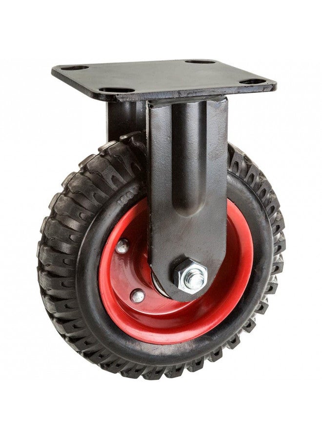 Steelex D2578 Fixed Heavy Duty Industrial Wheel, 6" , Black