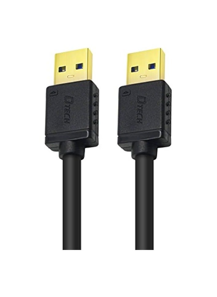 DTech USB Type A 3.0 Cable 6 ft Male to Male High Speed Data Cord in Black - Image 2