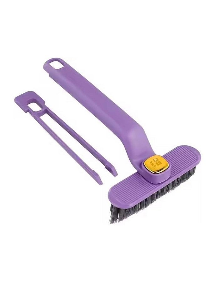 Kmils Multi-Function Bathroom Plastic Cleaning Brush,Tiles Cleaning Brush,Hard Bristle Rotating Crevice Gap Cleaning Brushes For Bathroom,Floor Cleaner Brush(Multi Colour) - Image 1