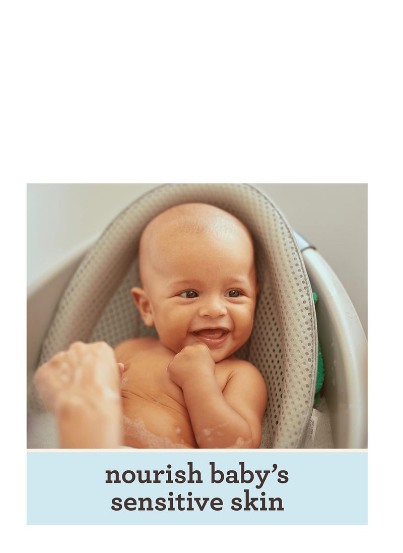 Aveeno Baby غسول الجسم والشامبو اليومي اللطيف من أفينو بيبي بخلاصة الشوفان 2 في 1، غسول استحمام للأطفال وشامبو للشعر، خالٍ من الدموع والبارابين للشعر والبشرة الحساسة، معطر قليلاً، 12 أونصة سائلة  - Image 2