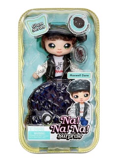 Na! Na! Na! Surprise Na! Na! Na! Surprise 19cm Maxwell Dane Doll - Glam Series 1, Collectible Soft Fashion Doll with Metallic Puppy Purse  - Image 2