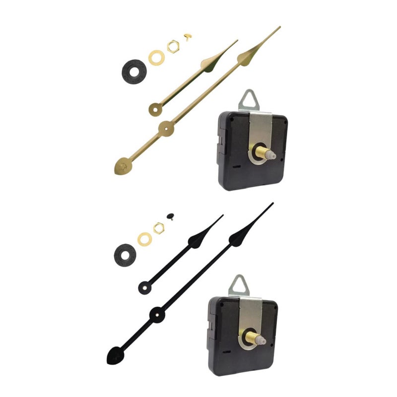 2 Sets DIY Clock Movement Mechanism Kit Replacement Parts For Home Office Classroom - Image 2