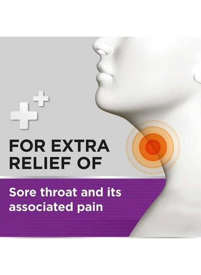 Strepsils Extra Blackcurrant Lozenges 24's – Sore Throat Relief – Soothing Throat Lozenges - Image 2