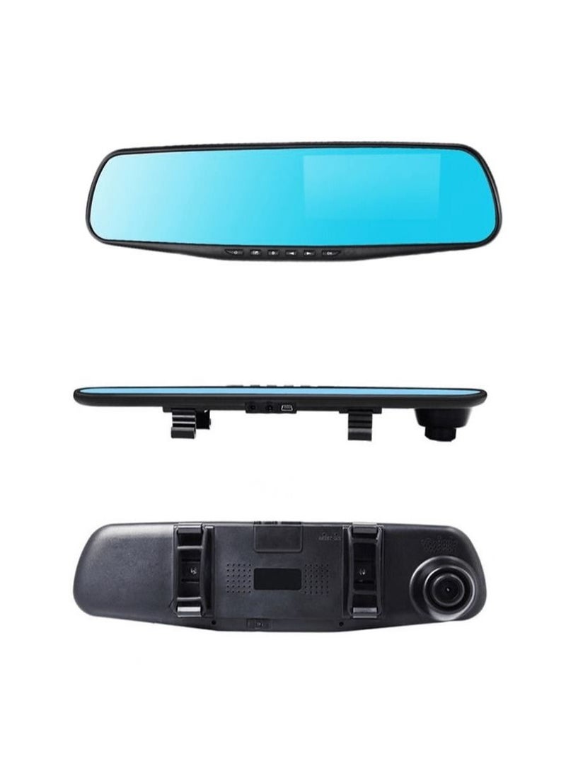 Toby's - Toby's TFT 4.3'' HD 1080P Dual Lens Car DVR Dash Video Cam Auto Mirror Camera Video Recorder - Image 1