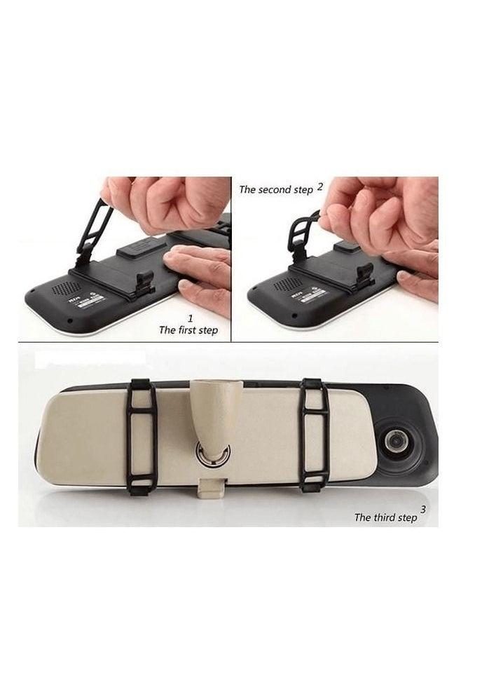 Toby's - Toby's TFT 4.3'' HD 1080P Dual Lens Car DVR Dash Video Cam Auto Mirror Camera Video Recorder - Image 1