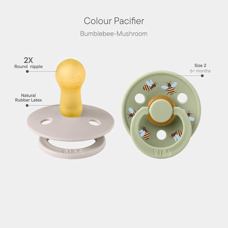 BIBS Studio Colour Pacifier 2 Pack - Bumblebee Design - Image 2