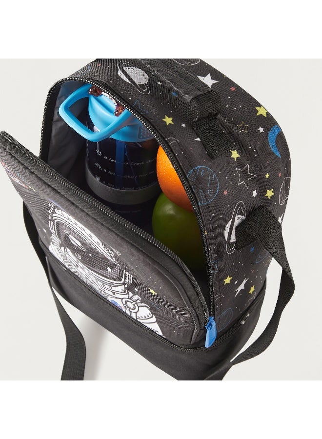 Must Lunch Bag - Astronaut - Collection - 2Cmprt (Polyester) Black \ 24X12X20 - Image 5