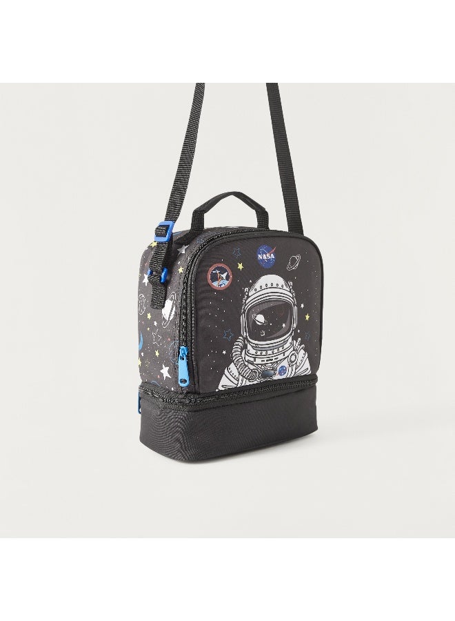 Must Lunch Bag - Astronaut - Collection - 2Cmprt (Polyester) Black \ 24X12X20 - Image 2