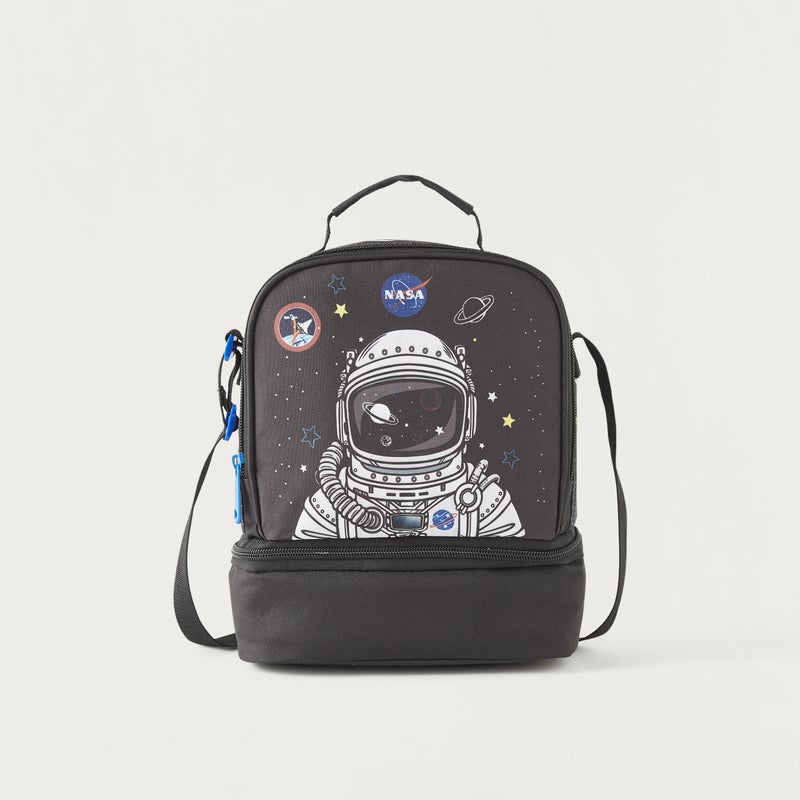 Must Lunch Bag - Astronaut - Collection - 2Cmprt (Polyester) Black \ 24X12X20 - Image 1