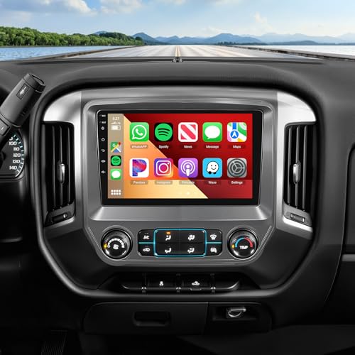Podofo 4G64G Car Radio Stereo for Chevrolet Silverado 20142018 for GMC Sierra with Large Screen Wireless CarPlayAndroid Auto 101 1280 720P IPS Touch Screen Android 13 GPS WiFi DSP Camera - Image 1