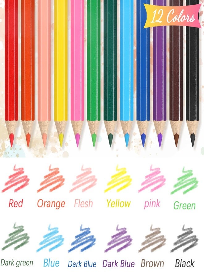 Noveread 576 Pcs/ 48 Boxes Christmas Mini Colored Pencils Bulk for Kid 3.5 Inch Short Drawing Colored Pencil with Sharpener Eraser for Christmas Children Painting Classroom Gifts Party Supplies - Image 4