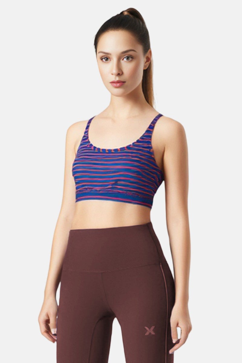 Reebok Women Padded Training Sports Bra, Multicolor - Image 1