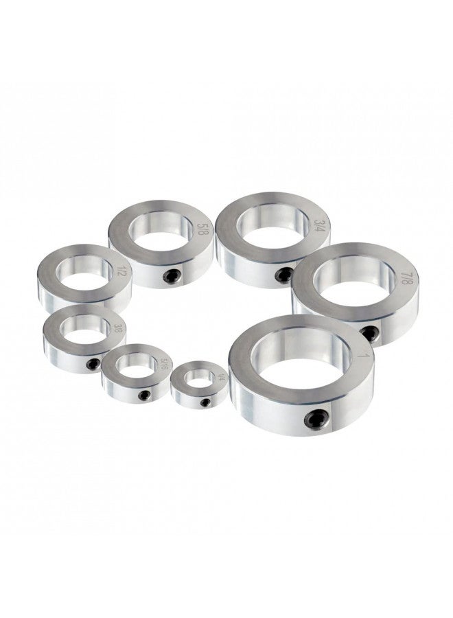 AZSSMUK 5/8" Bore Solid Steel Style Zinc Plated Set Screw Shaft Collars for Lawn Tractor,Garage Doors - Image 2