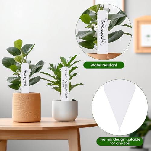 Darfukei Plant Labels 120PCS, Darfukei Outdoor Waterproof Garden Markers, Plastic Nursery Seed Plant Tags with Bonus a Permanent Marking Pen, Gardening Gifts for Women Men… - Image 5