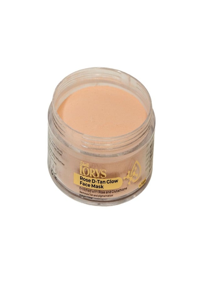 LORYS Rose & Tangerine Glow Face Mask for Tan Removal & Skin Brightening | Enriched with Rose Extract, Tangerine Peel, Vitamin B3 & Collagen Peptide | Ideal for All Skins | For Men & Women | 30 gm - Image 2