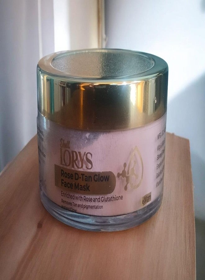 LORYS Rose & Tangerine Glow Face Mask for Tan Removal & Skin Brightening | Enriched with Rose Extract, Tangerine Peel, Vitamin B3 & Collagen Peptide | Ideal for All Skins | For Men & Women | 30 gm - Image 3