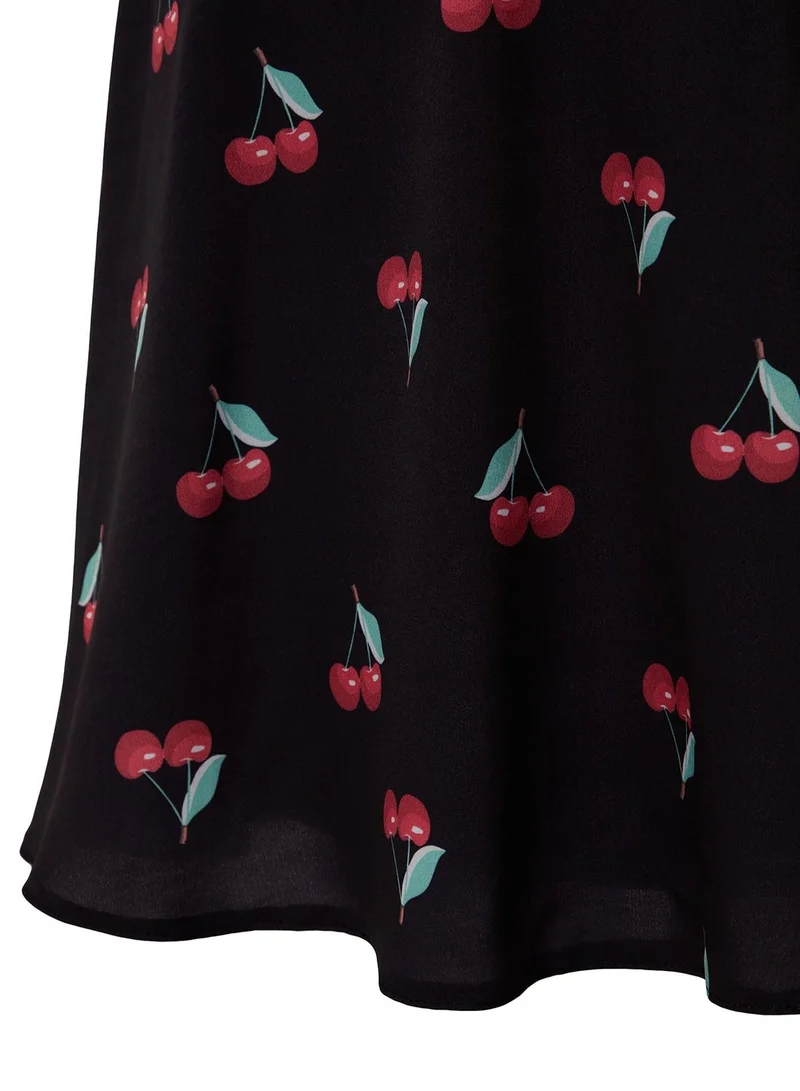 trendyol Strappy Printed Skater Dress