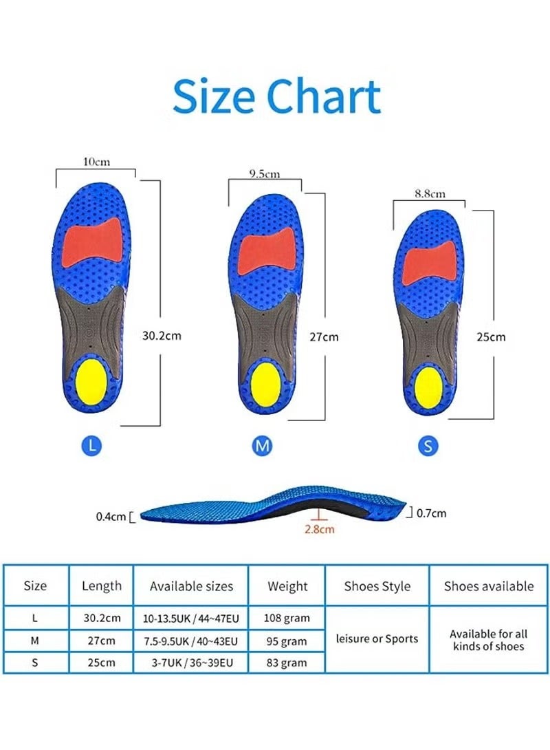 SYOSI Orthotic Insole High Arch Foot Support Soft Medical Functional insoles Insert for Severe Flat Feet Plantar Fasciitis Pain Valgus Man And Woman - Image 2