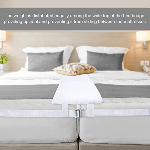 Moonsea Bed Bridge Twin to King Converter Kit, Twin Bed Connector with Extra Wide, Bamboo Terry Surface, Memory Foam Filler Pad and Non-Skid Bottom, Great for Guest and Family Room. - Image 4