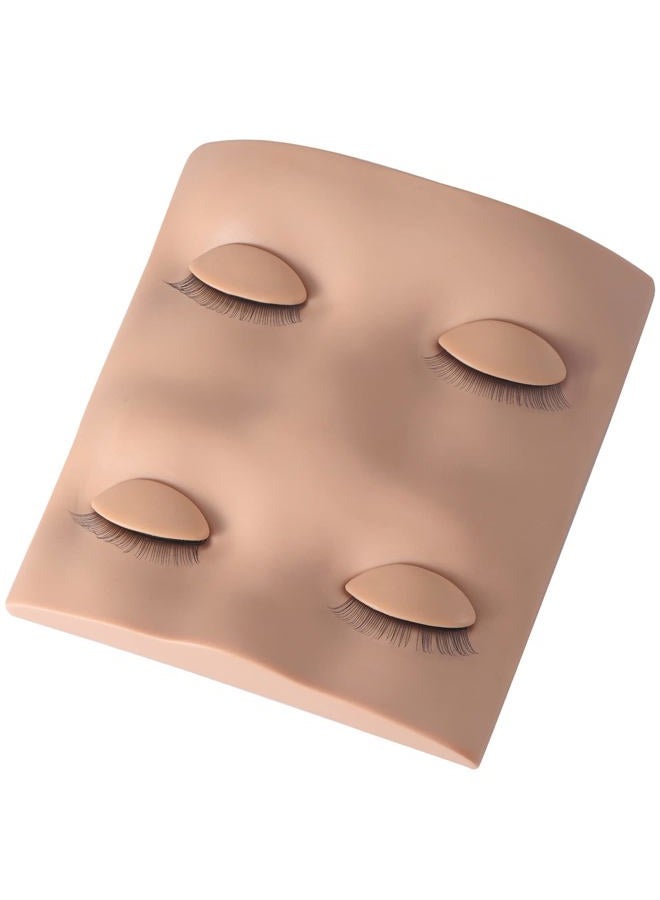 Pretty memory رأس دمية للرموش مع 2 زوج من جفون التدريب القابلة للإزالة، رأس دمية رموش واقعي، لوازم تمديد الرموش بلمسة ناعمة للتدريب - Image 1