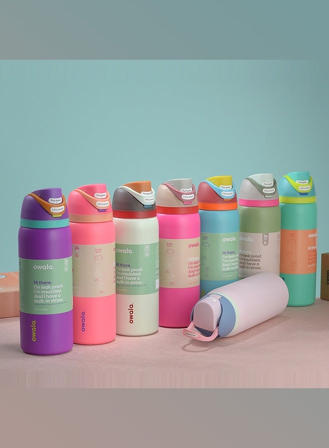 Owala FreeSip Insulated Stainless Steel Water Bottle with Straw for Sports, Travel, and School BPA-Free Sports Water Bottle, 32 oz - view 4