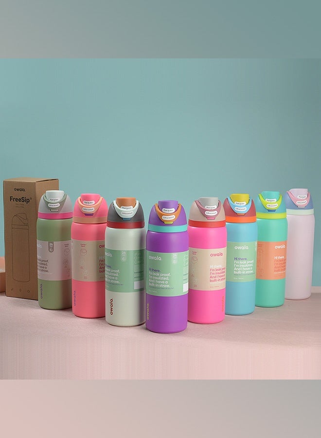 Owala FreeSip Insulated Stainless Steel Water Bottle with Straw for Sports, Travel, and School BPA-Free Sports Water Bottle, 32 oz - view 2