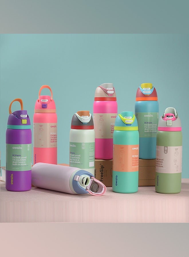 Owala FreeSip Insulated Stainless Steel Water Bottle with Straw for Sports, Travel, and School BPA-Free Sports Water Bottle, 32 oz - view 3