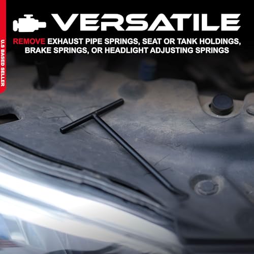 ABN Brake Spring Hook & Headlight Adjuster w/T-Handle, Angled Hook – Vehicle Springs Removal, Installation, Adjustment - Image 3