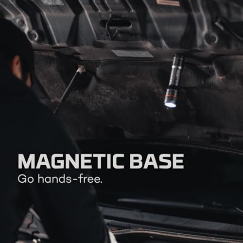 NEBO NEWTON 500 Battery Powered Portable Flashlight | 500 Lumens, 4 Light Modes, Handheld LED Flashlight for EDC & Emergencies, Powerful Magnetic Base, Waterproof, Includes 3x AA Batteries - Image 5