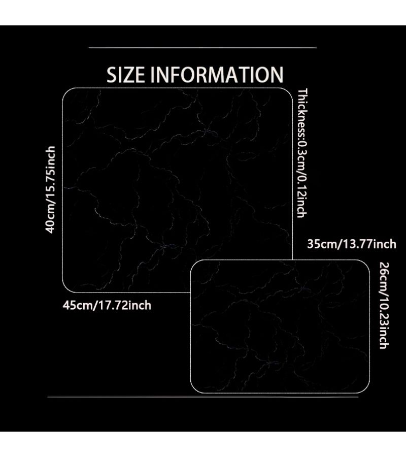 لوحة الماوس الزجاجية الكريستالية 25x20 سم سطح فائق النعومة فائق السرعة بدون مقاومة - Image 2