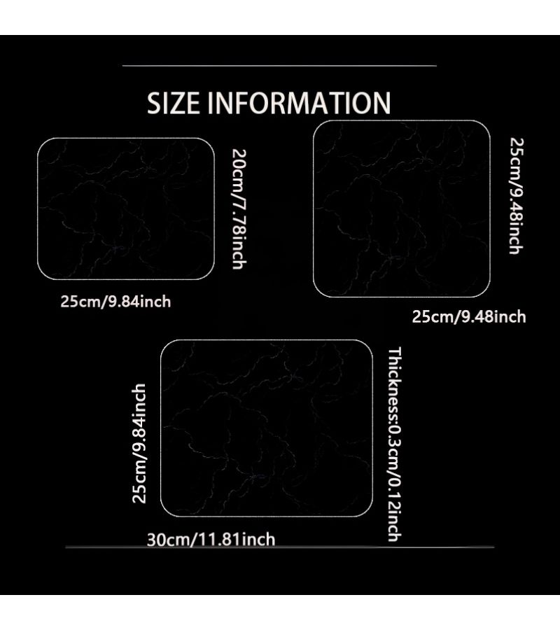 لوحة الماوس الزجاجية الكريستالية 25x20 سم سطح فائق النعومة فائق السرعة بدون مقاومة - Image 4