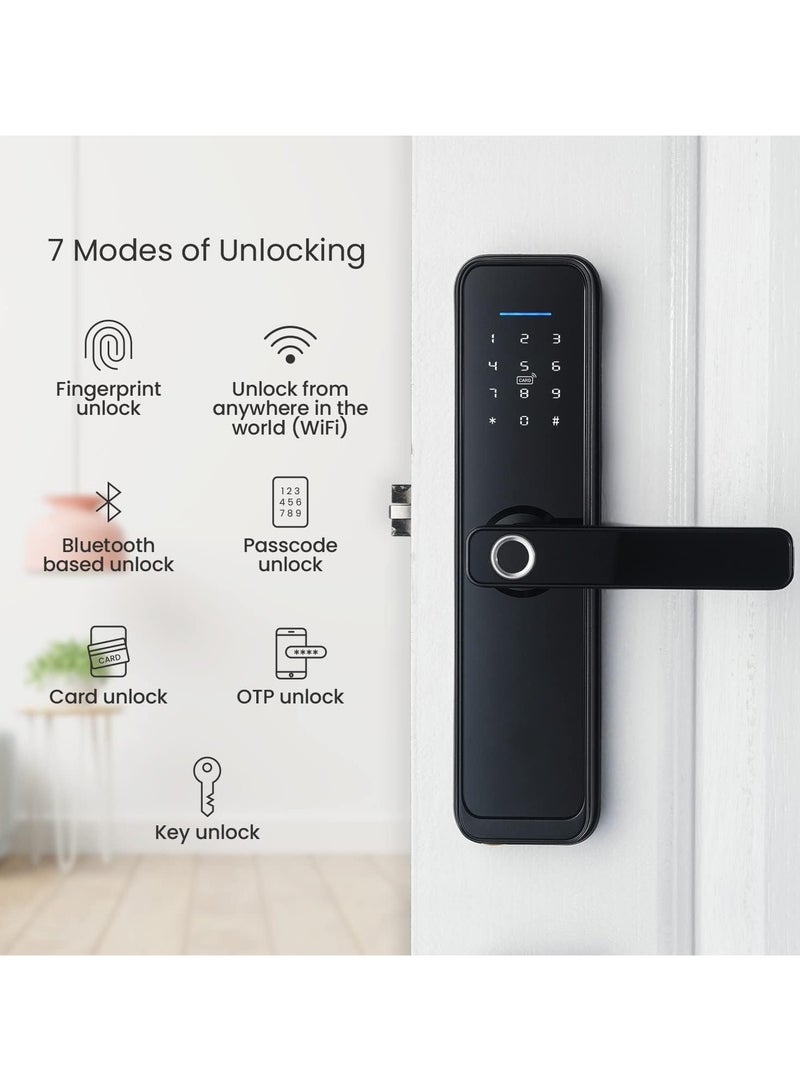 Nomeregan Smart Door Lock, TT Lock WiFi Lock , No Need Gateway, Fingerprint Door Lock, Deadbolt, Easy Installation for Front Door, Home, Office, Airbnb - Image 2