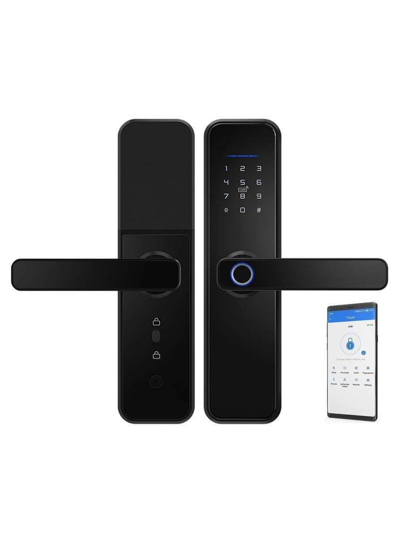 Nomeregan Smart Door Lock, TT Lock WiFi Lock , No Need Gateway, Fingerprint Door Lock, Deadbolt, Easy Installation for Front Door, Home, Office, Airbnb - Image 1