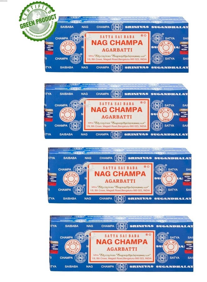 Earth Satya Nag Champa Premium Incense Sticks 250 GMS (Pack of 4) (Green Certified) - Naturally Hand Rolled Agarbatti- Perfect for Worshipping, Church, Aroma Therapy, Relaxation, Positivity,Yoga - Image 3