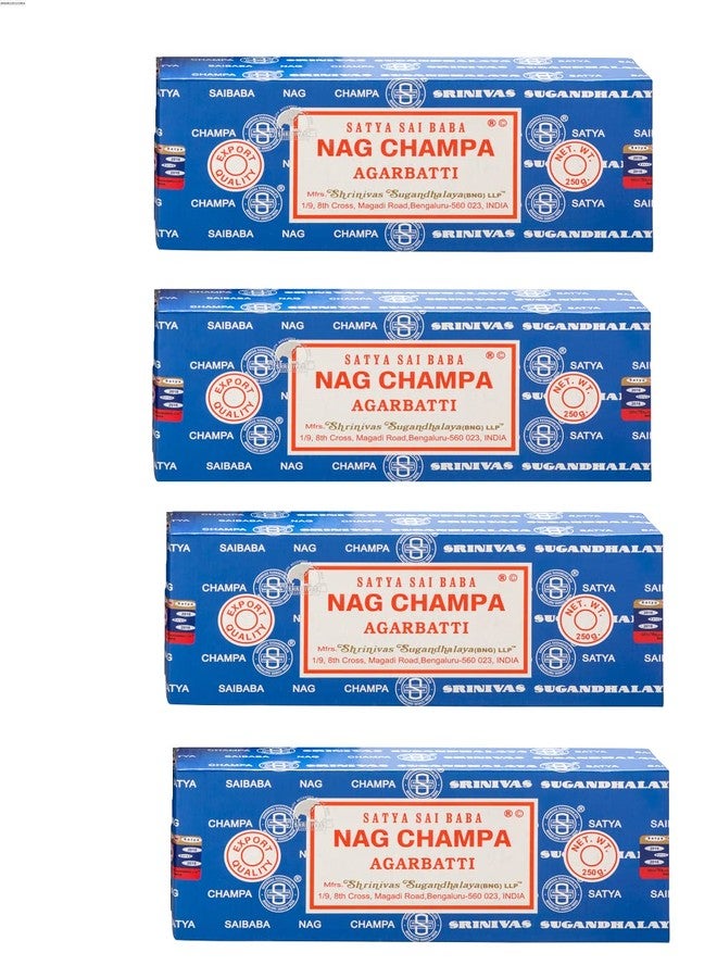 Earth Satya Nag Champa Premium Incense Sticks 250 GMS (Pack of 4) (Green Certified) - Naturally Hand Rolled Agarbatti- Perfect for Worshipping, Church, Aroma Therapy, Relaxation, Positivity,Yoga - Image 2